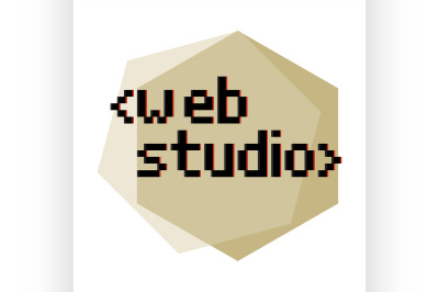 Clolor vintage web studio emblem