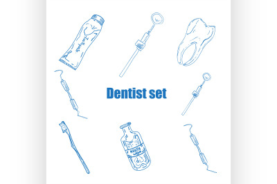 Dental icons reflection theme