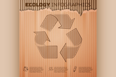 Ecology infographics background