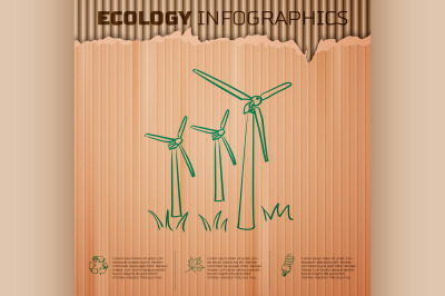 Ecology infographics background