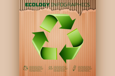 Ecology infographics background