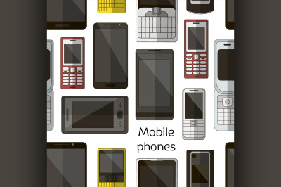 Mobile phones set pattern