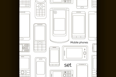 Mobile phones set pattern