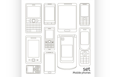 Mobile phones set