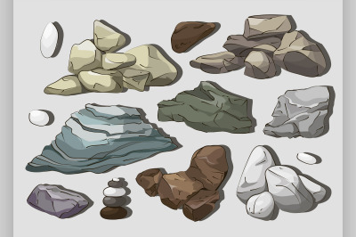 Rocks and stones elements