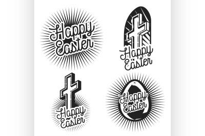 Vintage easter emblems