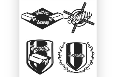 Vintage security emblems