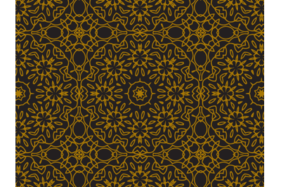 Pattern Gold Ornament Flower Arrangement