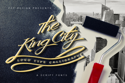 King City - Logo Type Modern Callygraphy