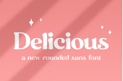Delicious Sans Font (Sans Fonts, Smooth Fonts, Procreate Fonts)