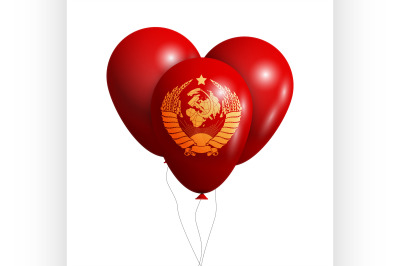 Balloons wish Coat of Arms of Soviet Union