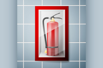 Red Fire extinguisher