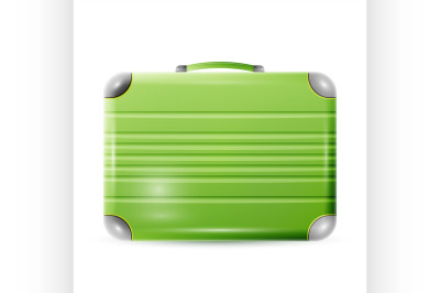 Large polycarbonate suitcase