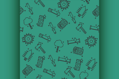 Lumberjack icon pattern