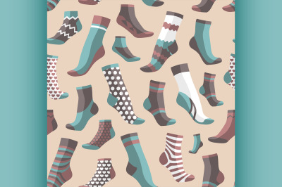 Pattern of colored socks