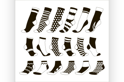 Set icon of colored socks