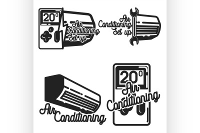 Vintage air conditioning emblems