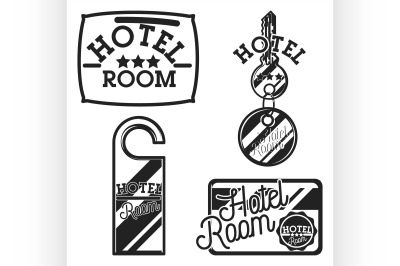 Vintage hotel emblems