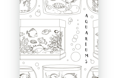 Glass Aquarium Set pattern