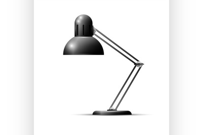 Black desk lamp