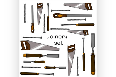 Collection of hand drawn Carpentry