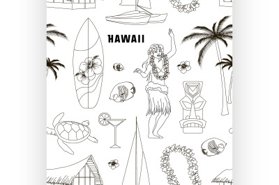 Hawaiian, Hawaii Set pattern