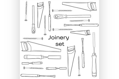 Joinery icons set.