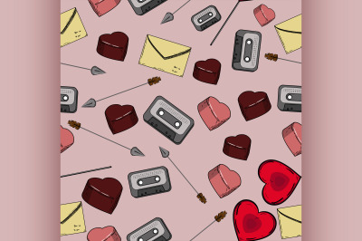 Seamless valentine pattern