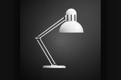 White desk lamp