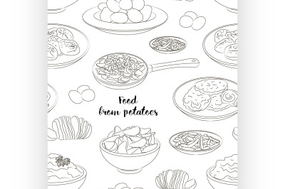 Food from potatoes pattern