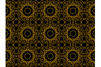 Pattern Gold Motive Stars