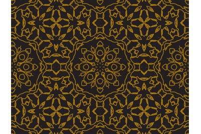 Pattern Gold Ornament Plant