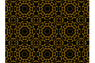 Pattern Gold Ornament Octagonal