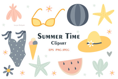 Summer time clipart