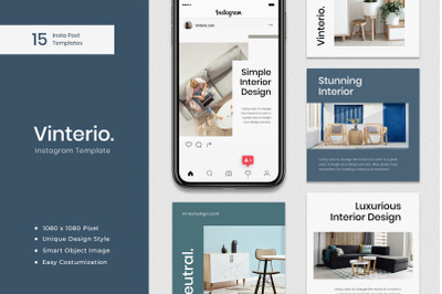 Vinterio - Interior Instagram Post Template