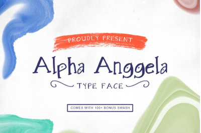 Alpha Anggela - 18 Font styles and 150 Swashes