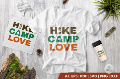 Camping SVG | Hiking SVG | Hike Camp Love SVG | Camp SVG