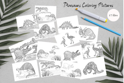 Dinosaurs Coloring for print | Dinosaur Party