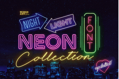 The Neon Font Collection - Script and Sans Serif