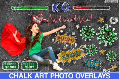 Chalkboard CV clipart Photoshop overlay Chalk art