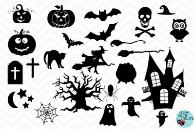 Halloween Svg Jack O Lantern Witch Bat Bundle Ghost Svg By Crafty Mama Studios Thehungryjpeg Com