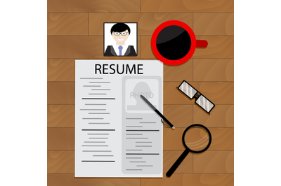 Job hunting vector