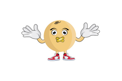 Langsat Shrug Fruit Cartoon Character Design