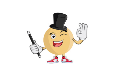 Langsat Magician Fruit Cartoon Character Design