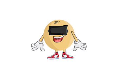 Langsat VR Fruit Cartoon Character Design