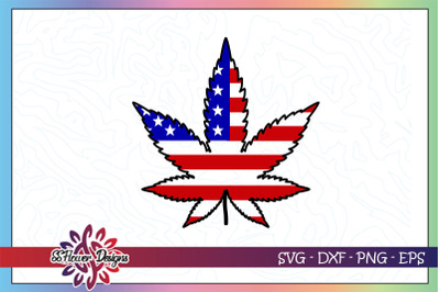 America flag weed svg&2C;  american flag svg&2C; high svg