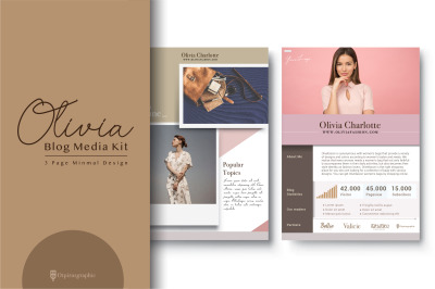 Blog Media Kit Template - 3 Page