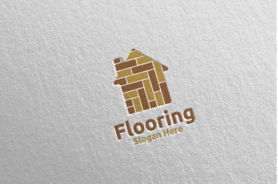 Flooring Logo for Parquet Wooden or Vinyl Hardwood Granite Title 15