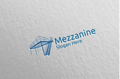 Mezzanine Flooring Parquet Wooden Logo 19