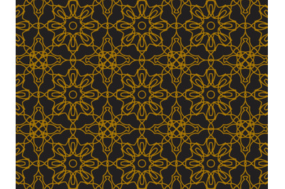 Pattern Gold Ornament Flower Abstract